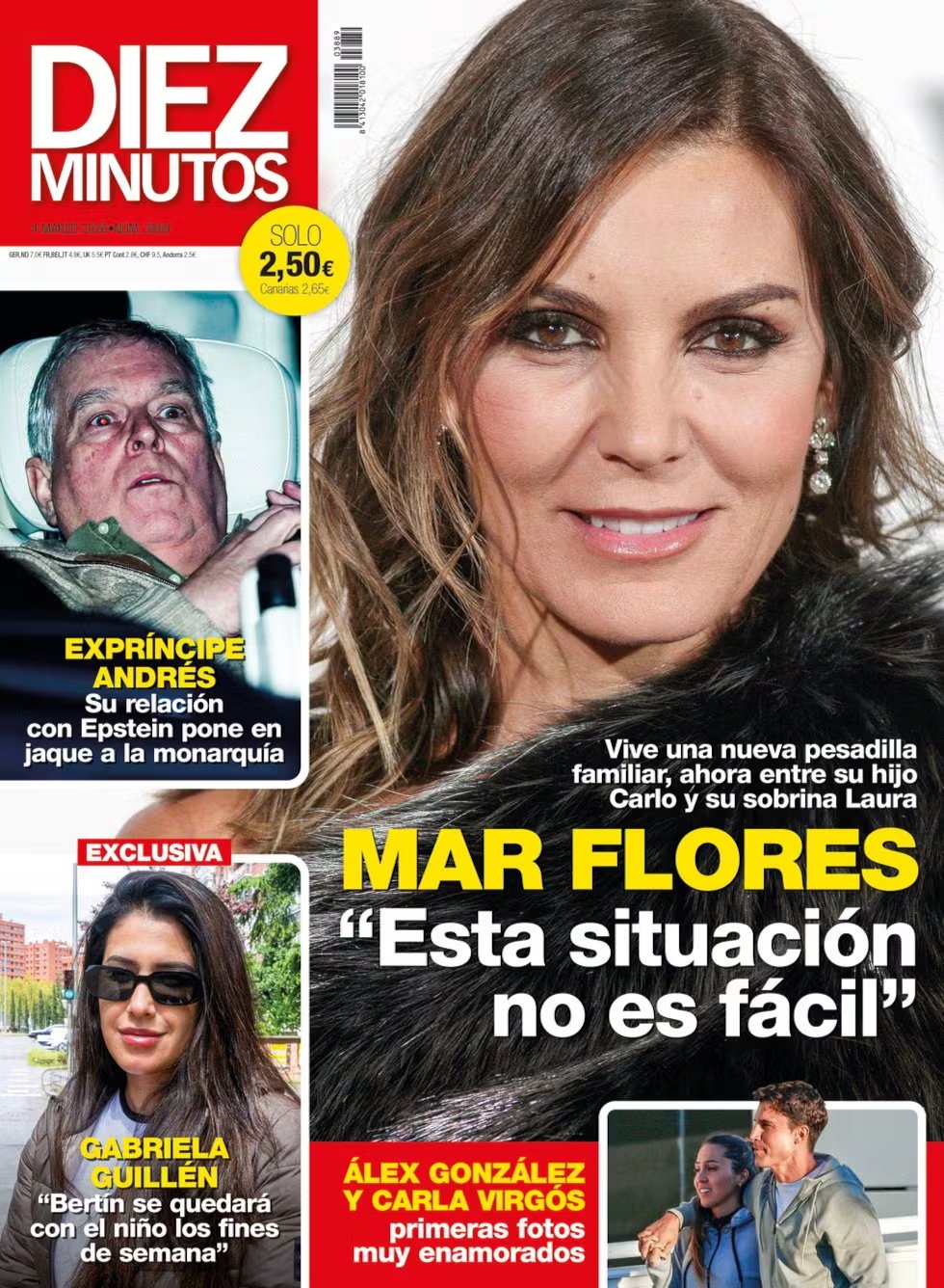 Portada de la revista 'Diez Minutos' del 25 de febrero de 2026.