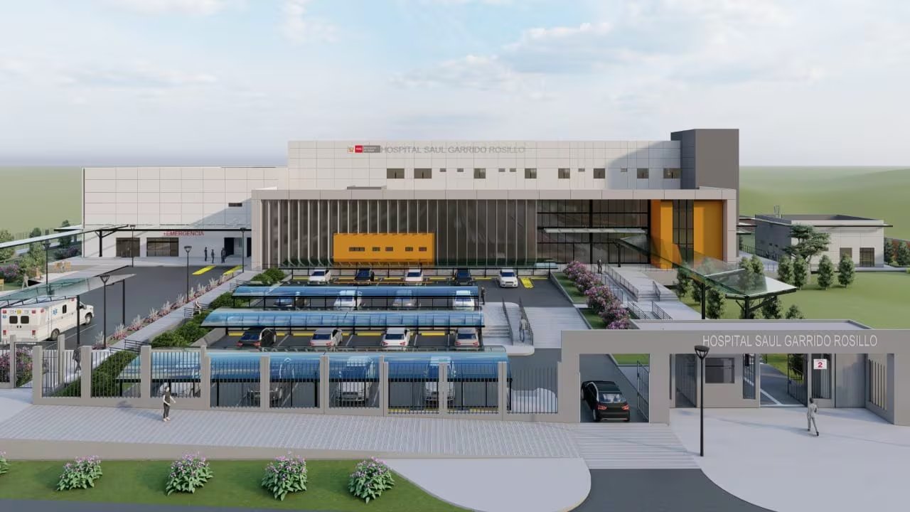 La reconstrucción del Hospital de Apoyo Saúl Garrido Rosillo II-I. Foto: Gobierno regional de Tumbes