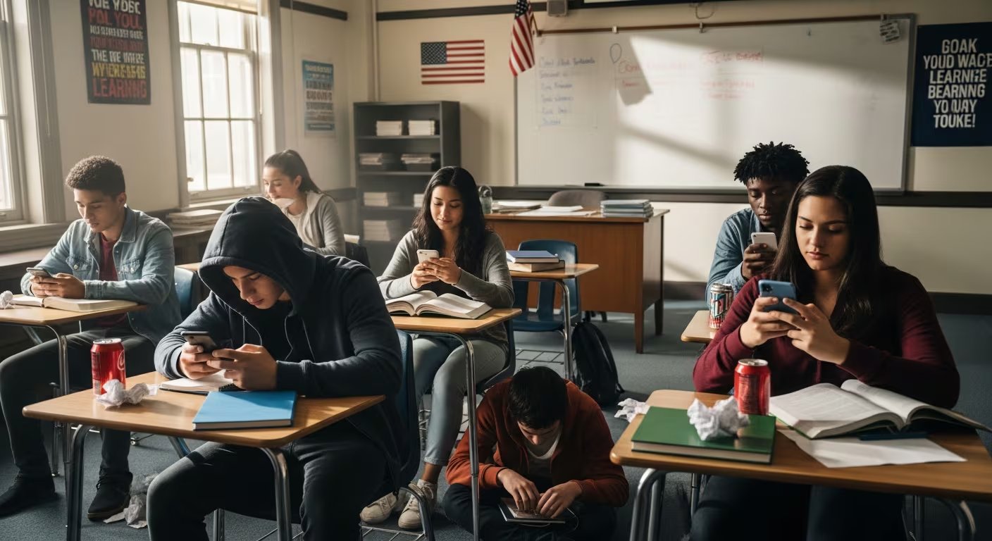 El 54% de los estudiantes estadounidenses de 13 a 17 años utiliza inteligencia artificial para investigación escolar y resolución de problemas matemáticos (Imagen Ilustrativa Infobae)