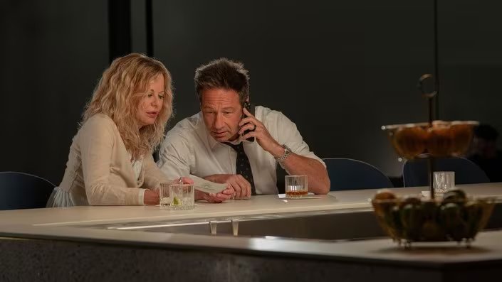 Meg Ryan y David Duchovny en 'Lo que sucede después'. (Ten Acre Films)