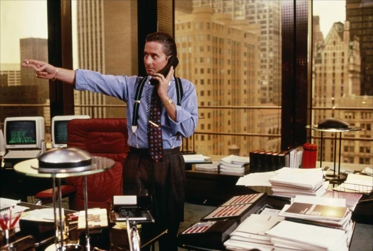 La interpretación de Michael Douglas como Gordon Gekko en 