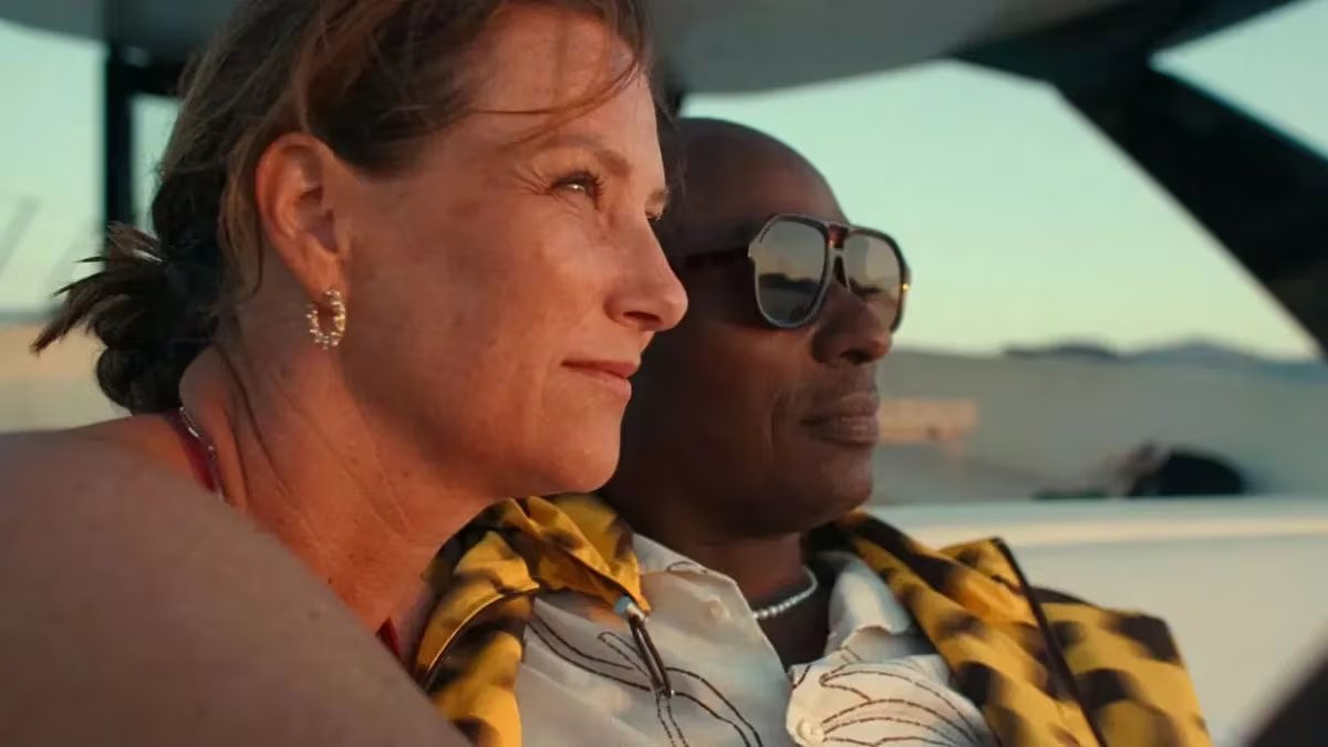 Marta Luisa de Noruega y Durek Verrett en 'Realeza rebelde: Una insólita historia de amor'. (Netflix)