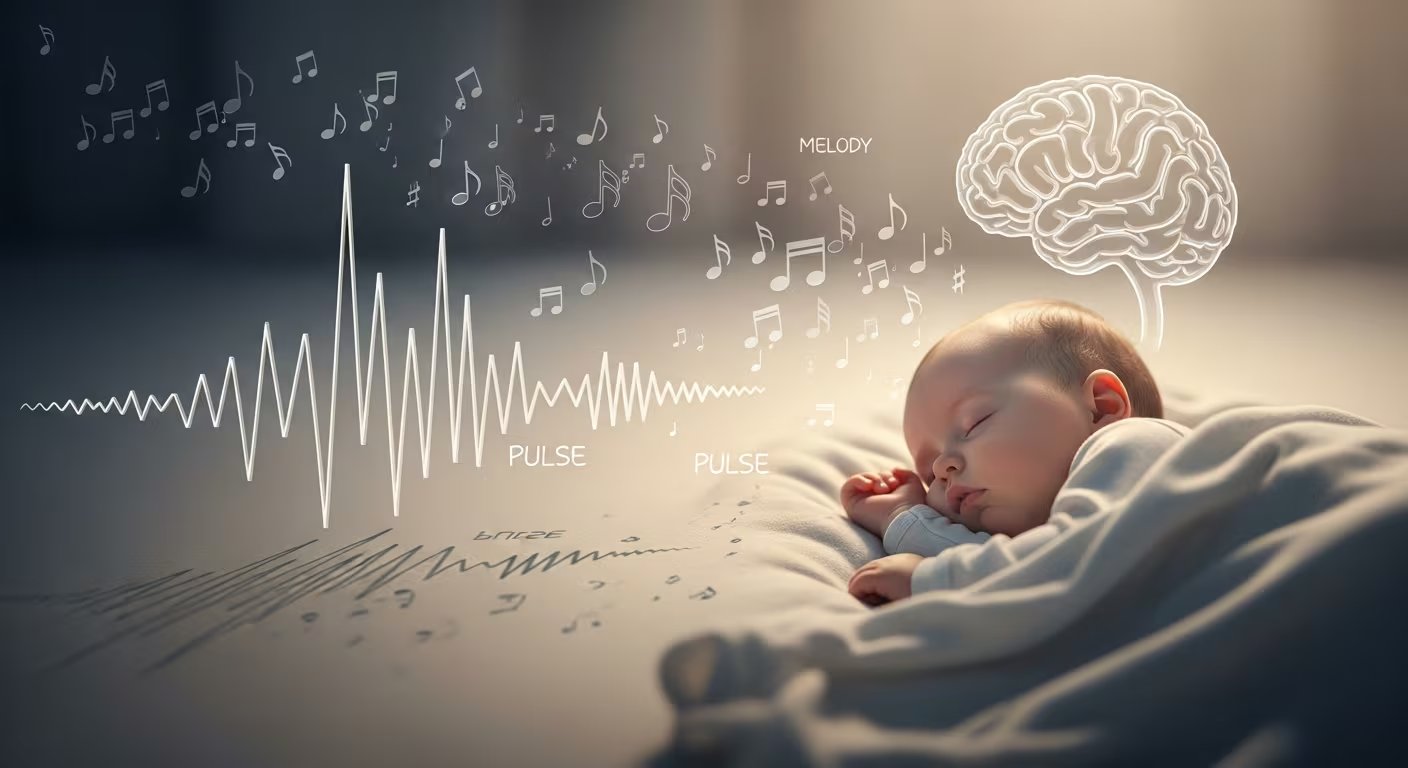 La actividad cerebral de 49 bebés en el Hospital Universitario Szent Imre de Budapest revela una respuesta neural específica ante cambios inesperados en el ritmo musical (Imagen Ilustrativa Infobae)