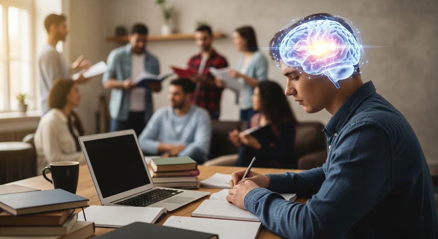 El cerebro filtra mejor las distracciones sonoras cuando el contenido despierta interés, creando una ‘barrera’ natural contra el ruido externo (Imagen Ilustrativa Infobae)