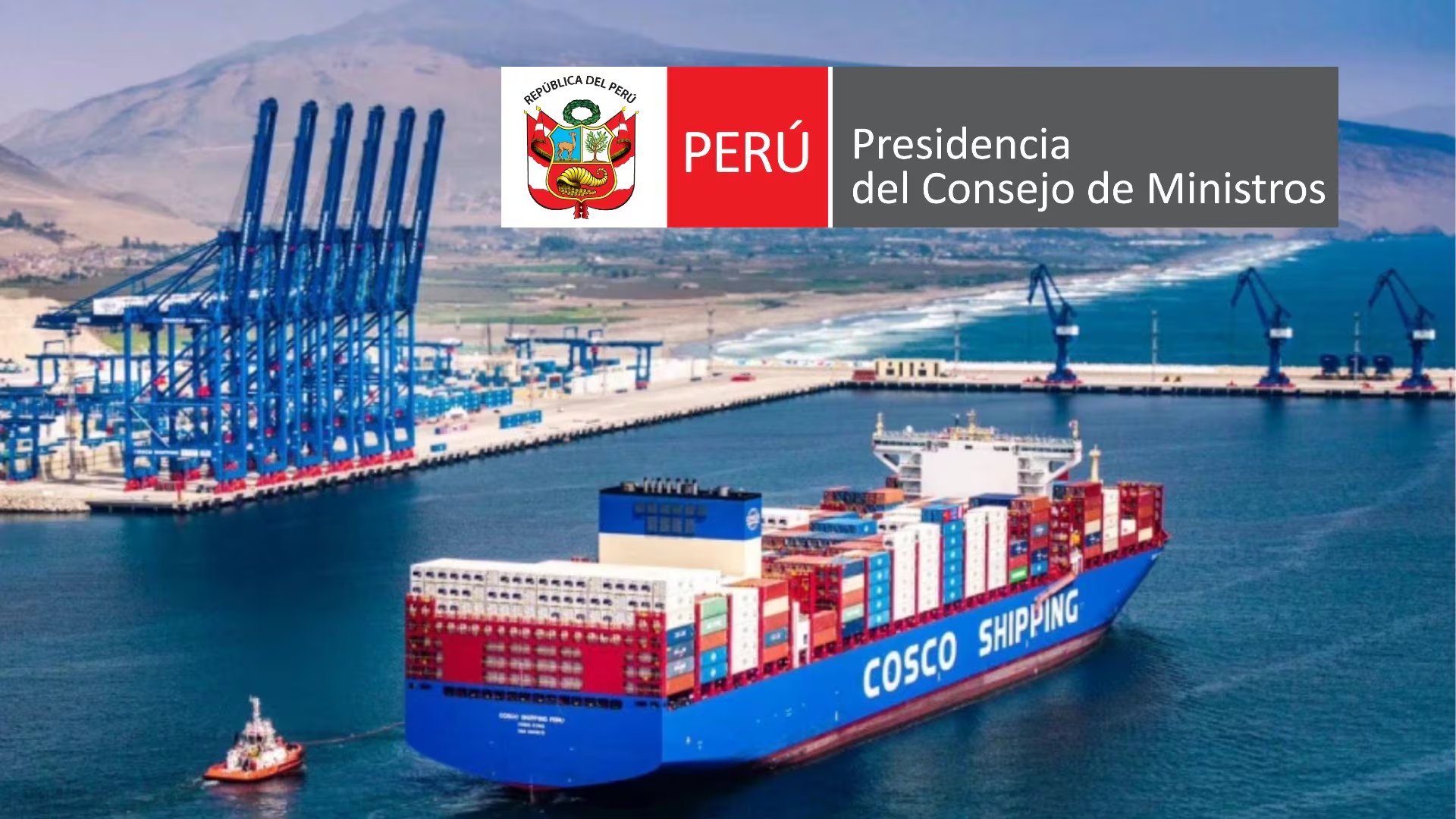 PCM reafirma que el Puerto de Chancay debe cumplir la normativa peruana pese a proceso judicial. x/ @pcmperu.