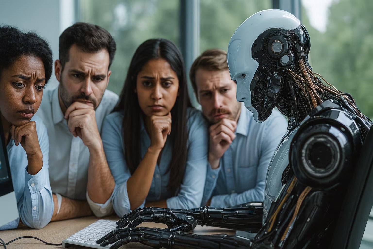 En la industria tecnológica, la inteligencia artificial y los nuevos modelos de gestión aumentan la vulnerabilidad laboral del empleado de desempeño promedio. (imagen Ilustrativa Infobae)