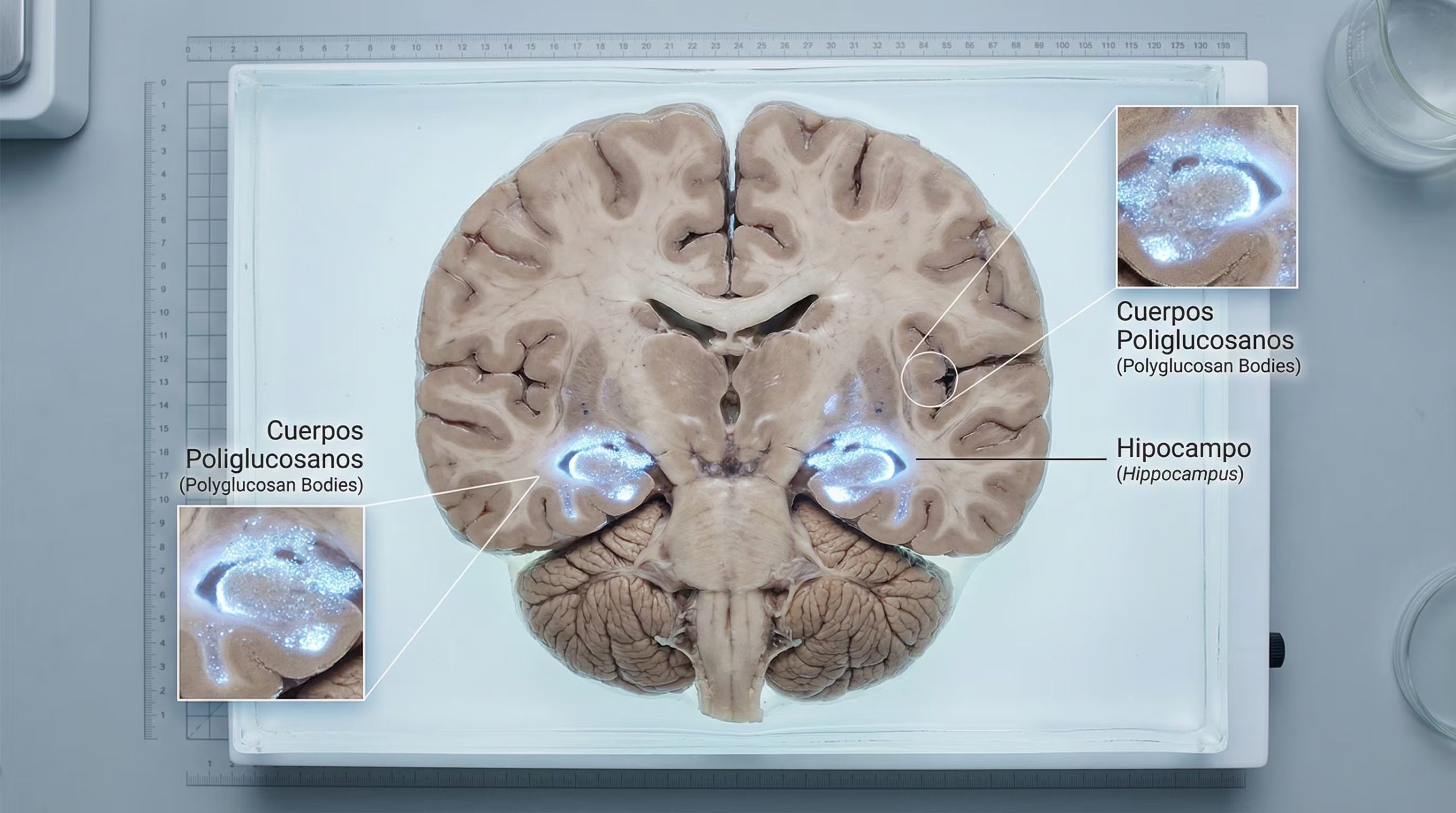 Estudios genéticos demuestran que la cantidad y tamaño de glucógeno acumulado en el cerebro envejecido varía según la genética individual (Imagen Ilustrativa Infobae)