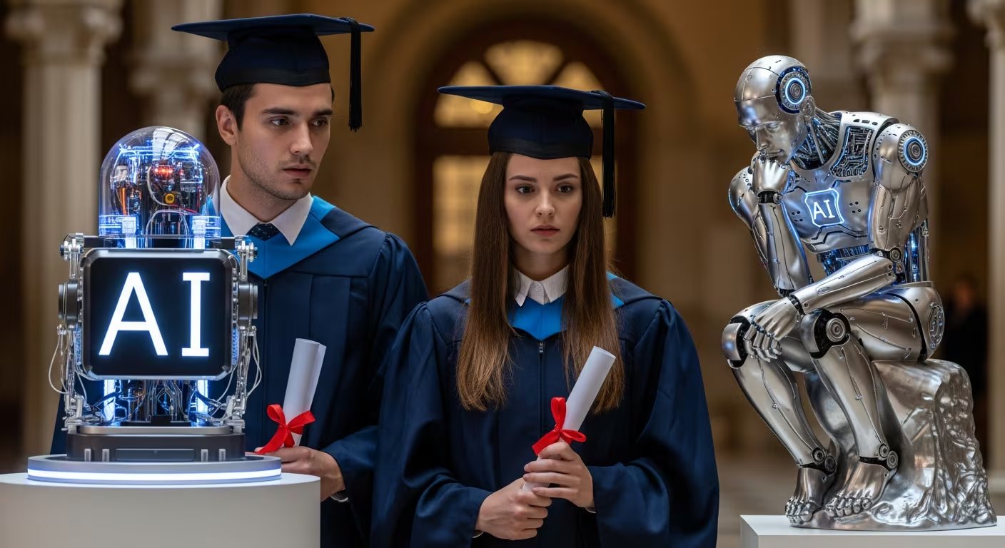 Con el auge de la IA, es recomendable redireccionar muchas carreras universitarias. (Imagen Ilustrativa Infobae)