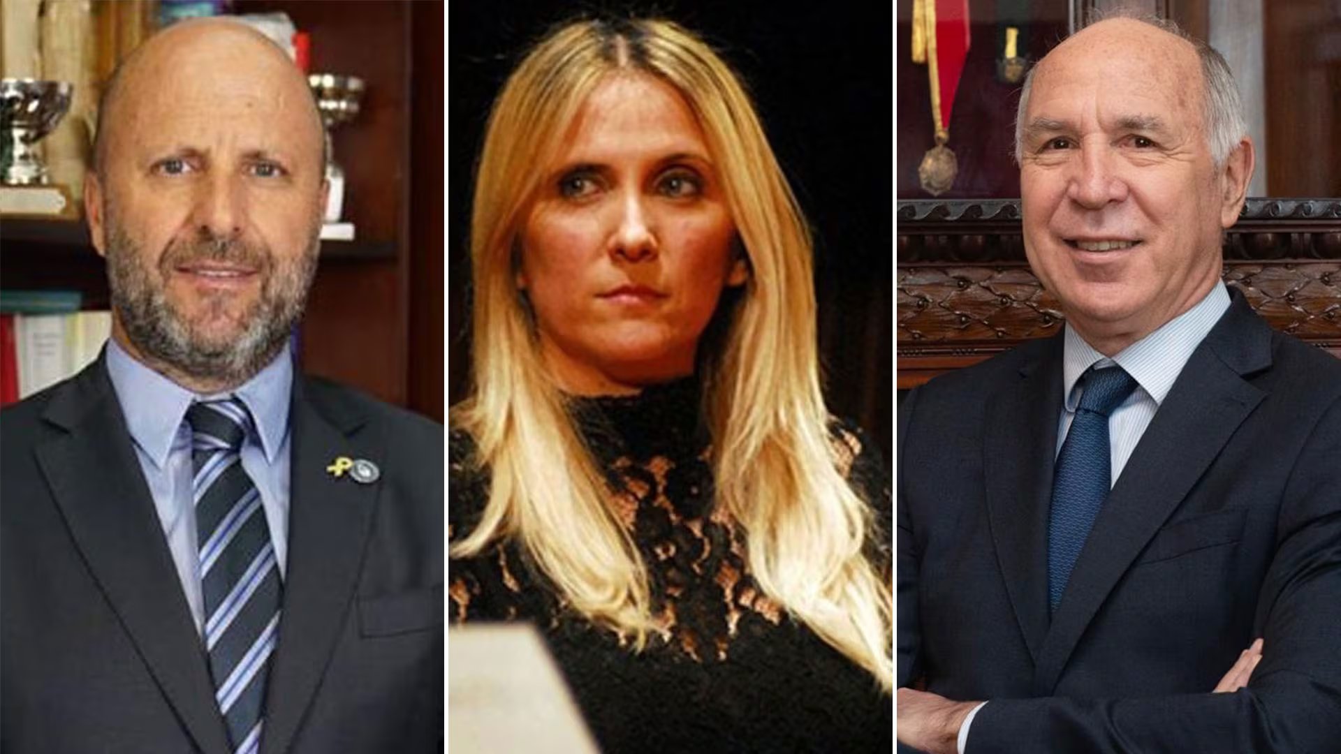 Mariano Borinsky, María Bourdin y Ricardo Lorenzetti