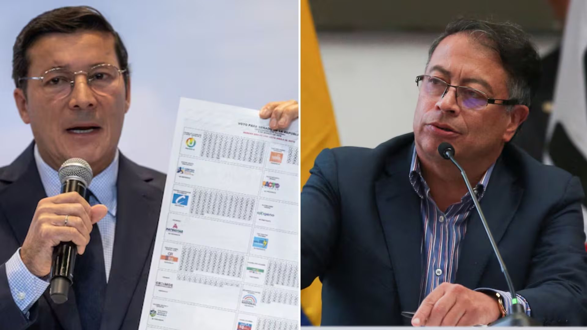 El registrador nacional confirmó la fiabilidad del proceso electoral ante las criticas del Gobierno nacional - crédito Registraduría y Luisa González/REUTERS