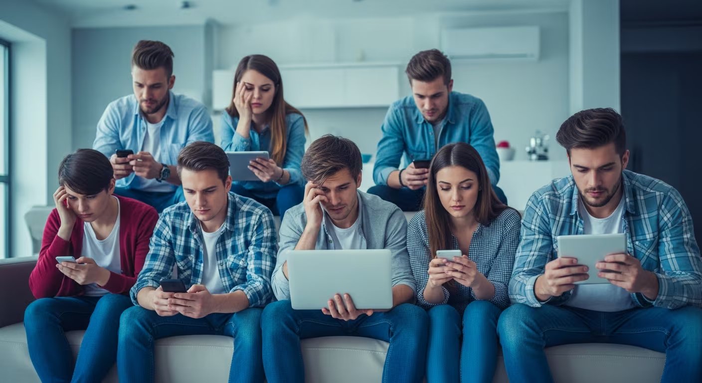 El uso frecuente de plataformas como redes sociales y videojuegos se asocia a un notable incremento en el estrés autodeclarado por usuarios (Imagen Ilustrativa Infobae)