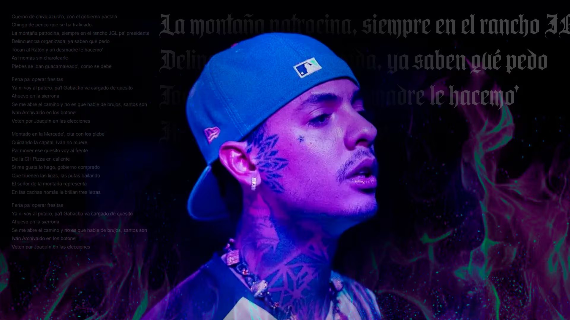 “Cuerno Azulado”: letras, referencias y polémica
 (Diseño: Jovani Pérez / Infobae México)