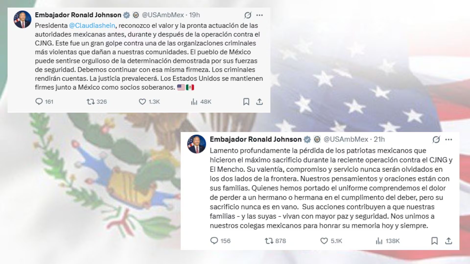 Crédito: X(@USAmbMex)