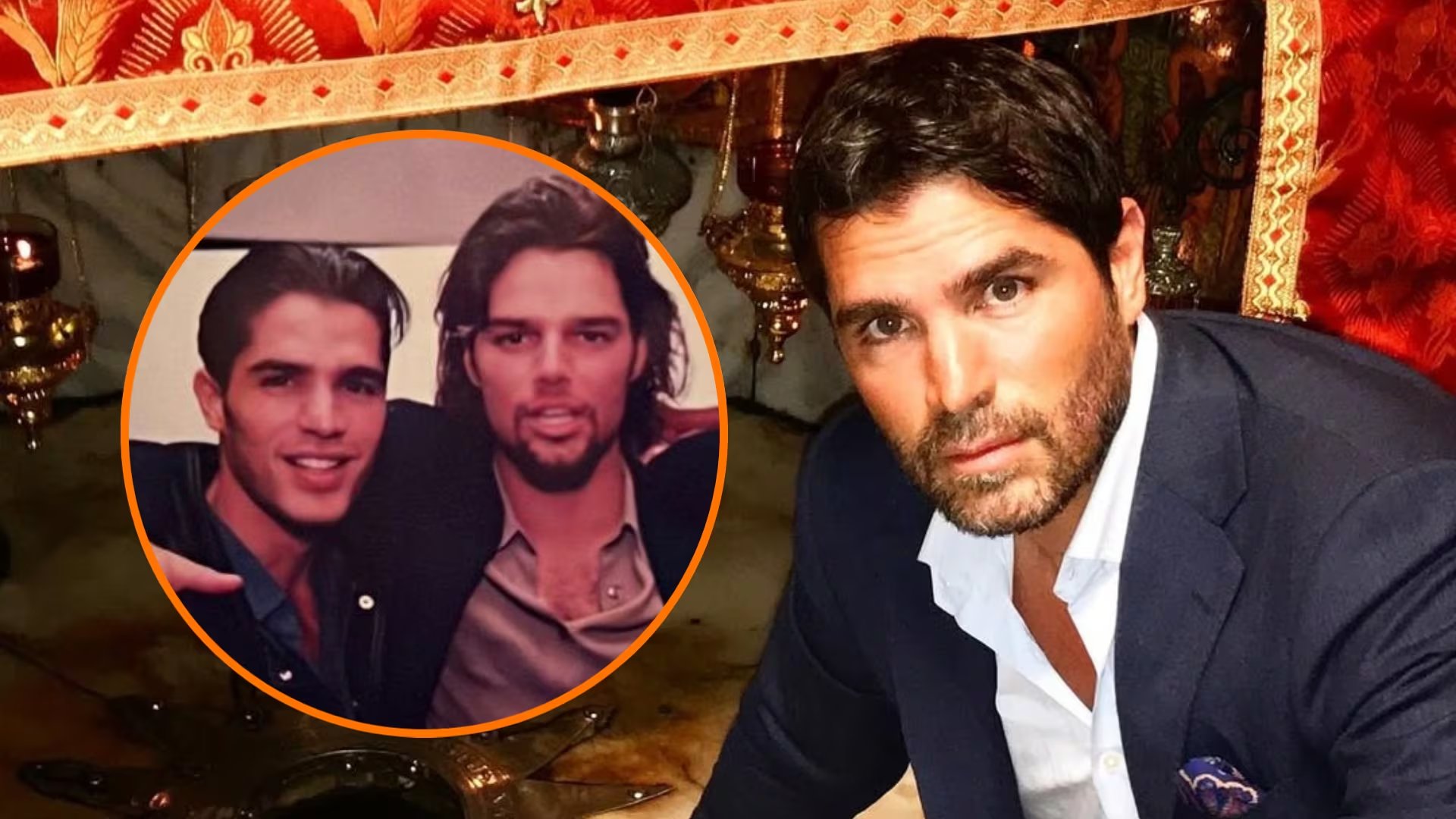 Eduardo verástegui reaccionó públicamente a rumores que sostienen que tuvo una relación sexoafectiva con Ricky Martin. (Fotos: @eduardoverastegui, Instagram / @jeancarlomagh, X)