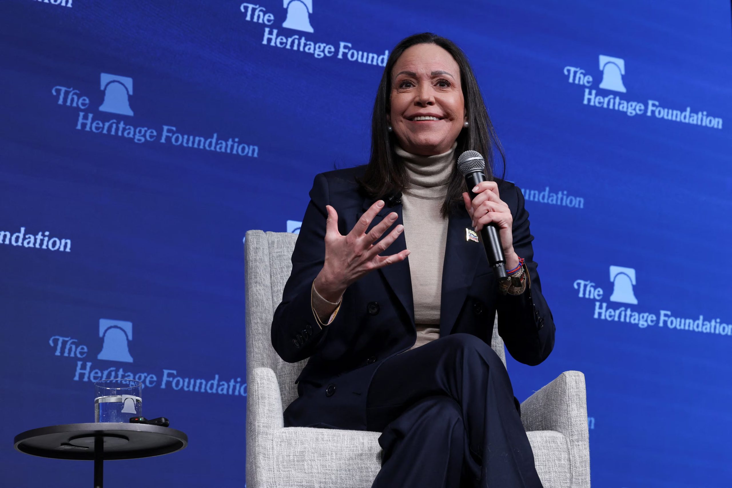 María Corina Machado utilizó sus redes sociales para visibilizar el reclamo de los familiares de los detenidos (Reuters)