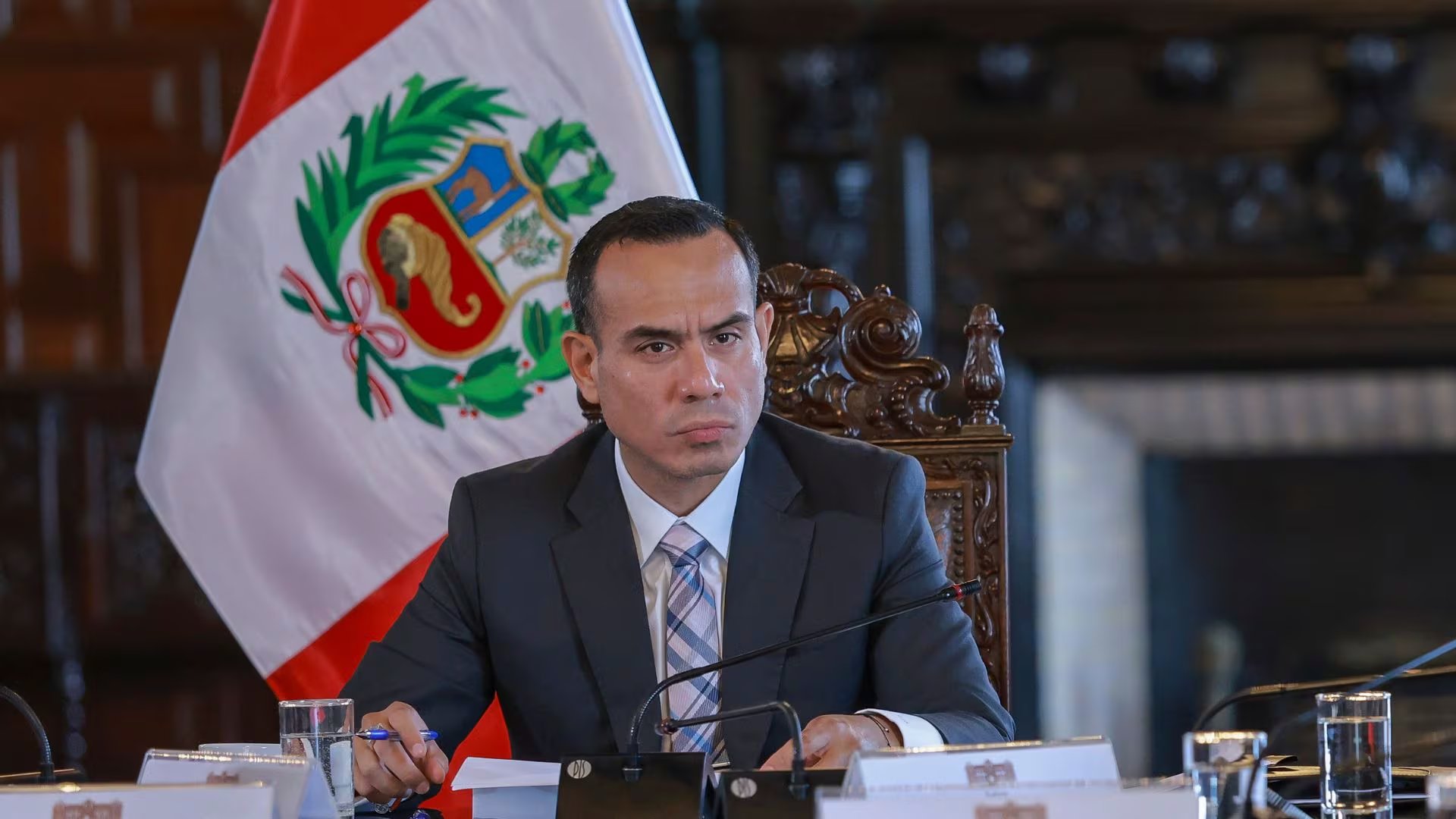 Jerí en el banquillo. Se discute su censura. - Crédito Presidencia