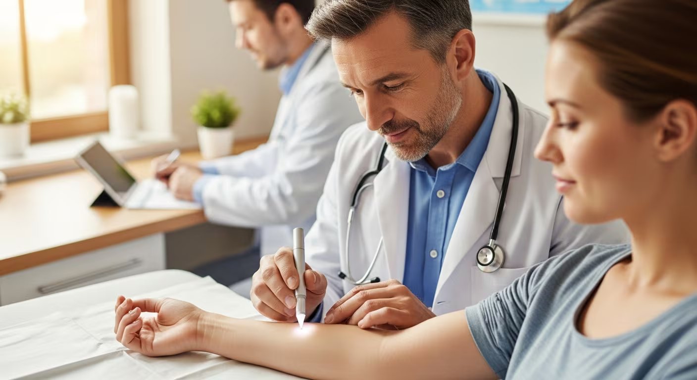 Los dermatólogos distinguen entre lesiones cutáneas primarias propias de enfermedades de la piel y secundarias causadas por el rascado (Imagen Ilustrativa Infobae)