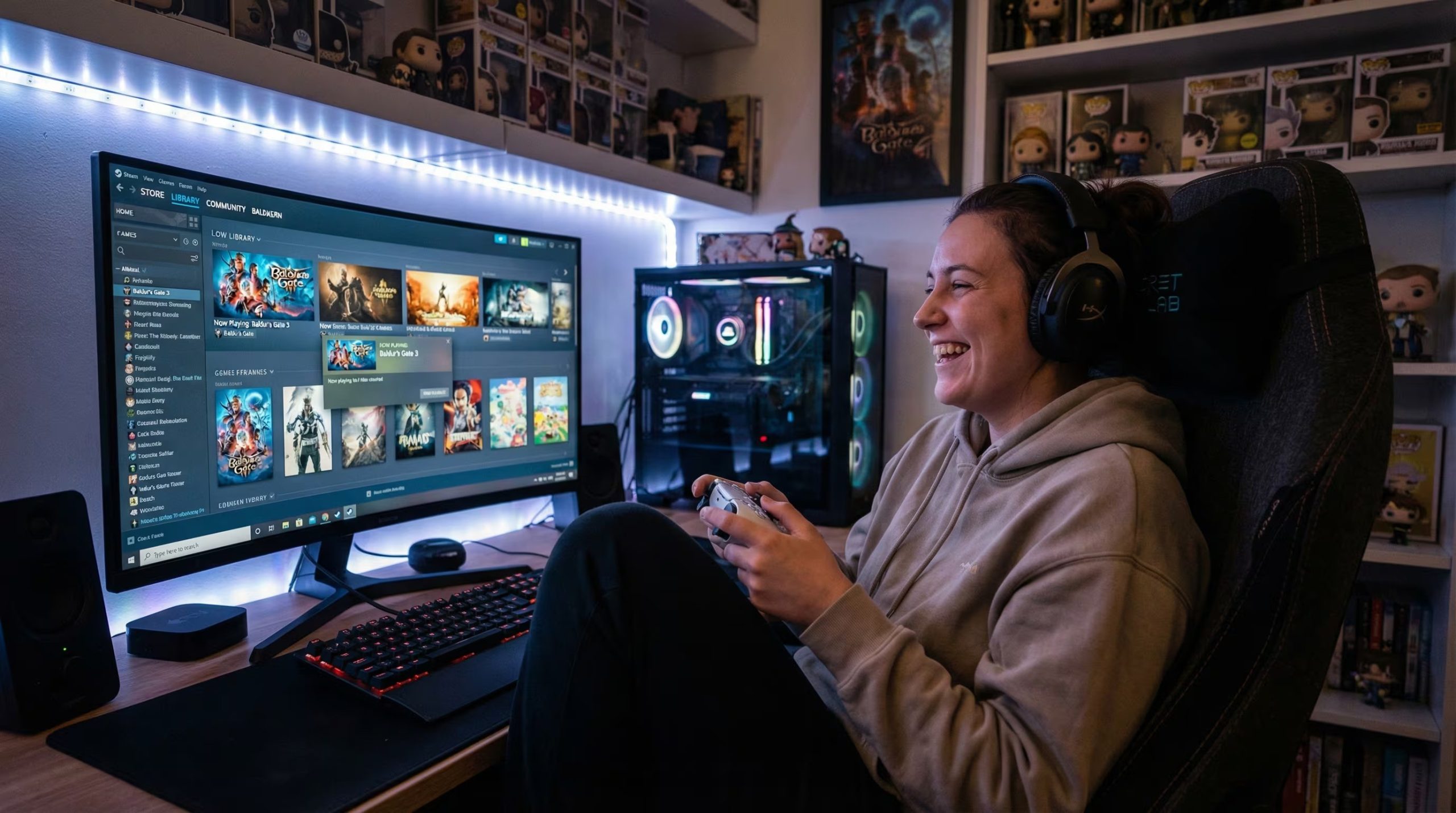 Los usuarios pueden asociar su configuración de PC a las reseñas de Steam de manera opcional en la versión beta del cliente. (Imagen Ilustrativa Infobae)