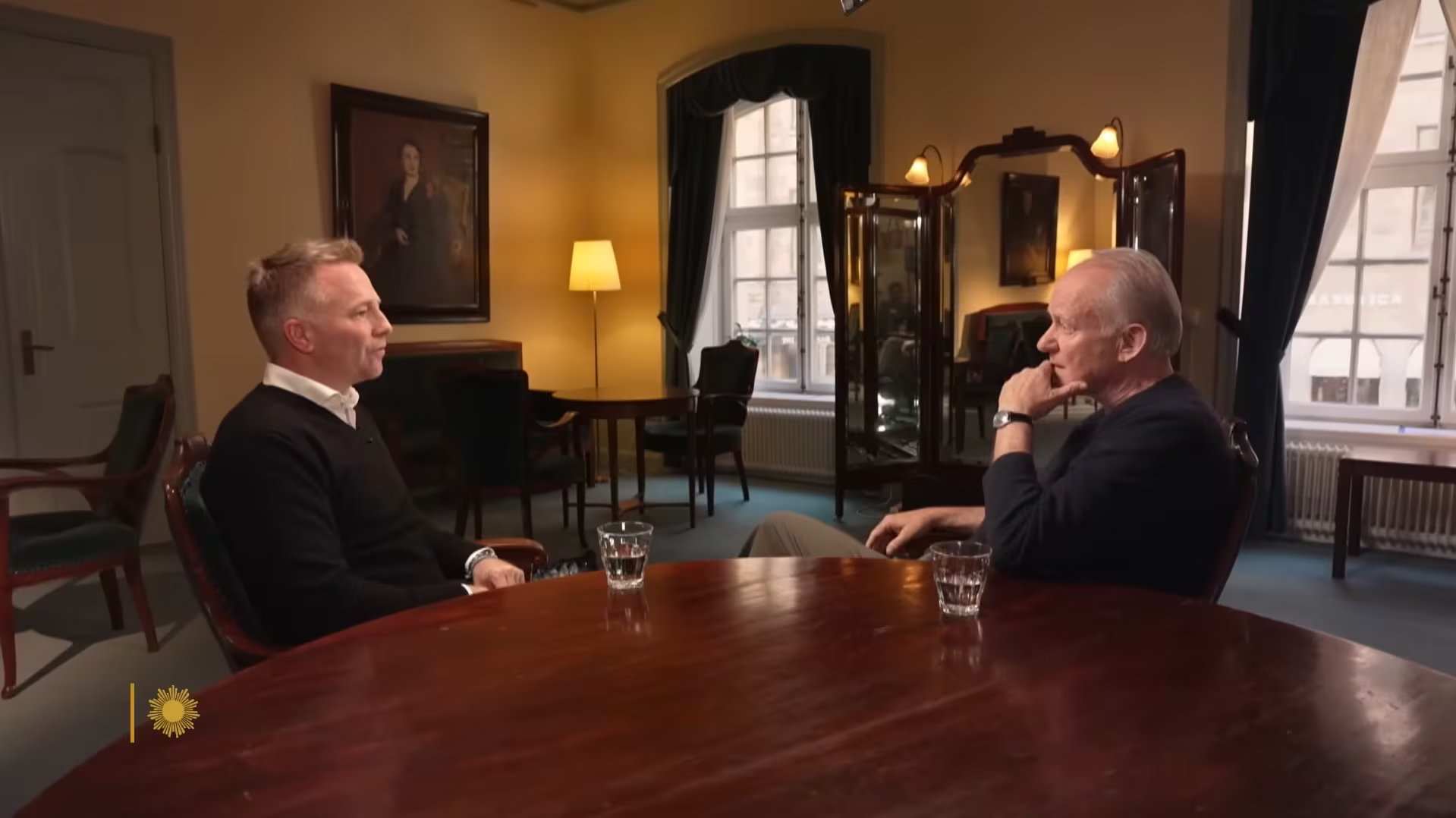 El actor sueco admitió los desafíos de combinar su obsesión artística con las responsabilidades de ser padre de ocho hijos (YouTube: CBS Sunday Morning)