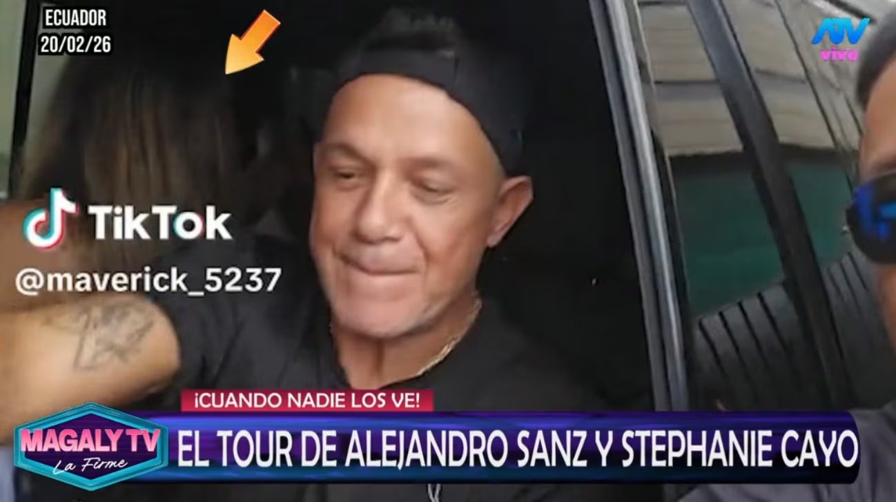 Alejandro Sanz y Stephanie Cayo: imágenes en la gira de Colombia y Ecuador. ATV / Magaly TV La Firme.