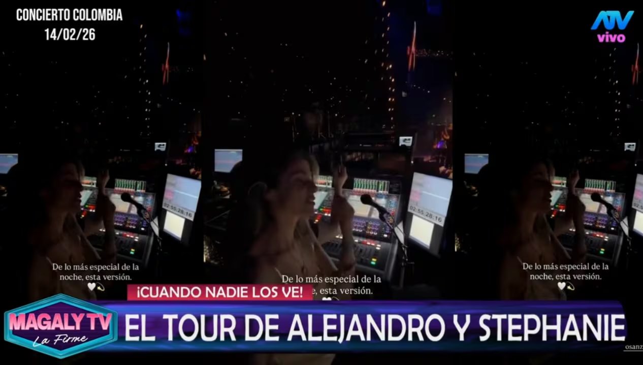 Alejandro Sanz y Stephanie Cayo: imágenes en la gira de Colombia y Ecuador. ATV / Magaly TV La Firme.