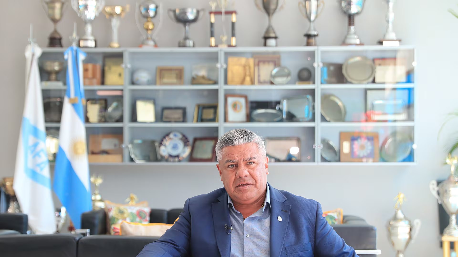 Claudio Tapia, el jefe de la AFA (Photo by Gustavo Pagano/Getty Images)