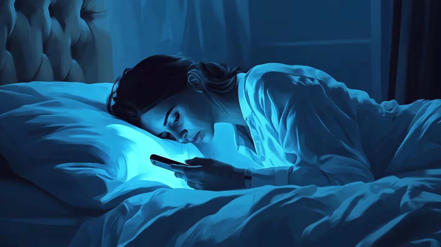 La exposición nocturna a señales inalámbricas del celular afecta la producción de melatonina, clave para un buen descanso. (Imagen Ilustrativa Infobae)