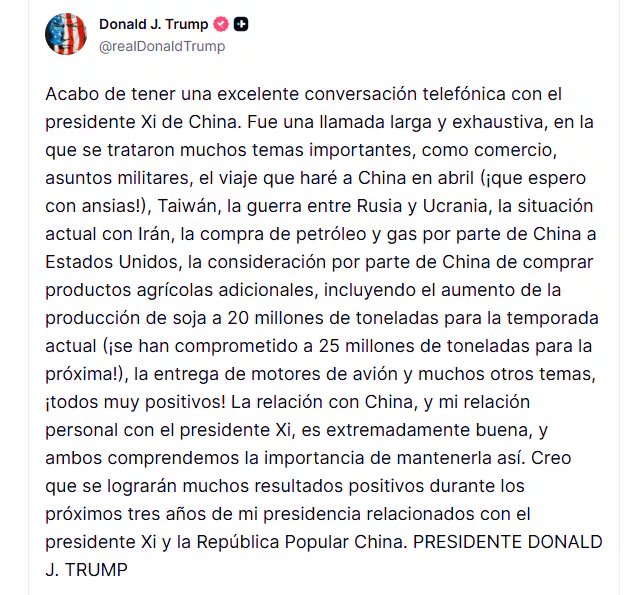 Donald Trump anunció una 