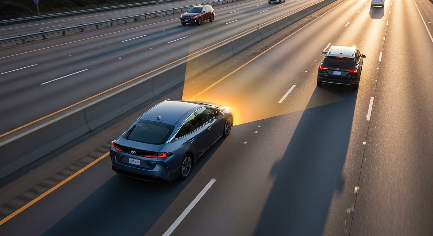  El detector de punto ciego utiliza radares para advertir al conductor sobre vehículos no visibles en los espejos laterales. (Imagen Ilustrativa Infobae)