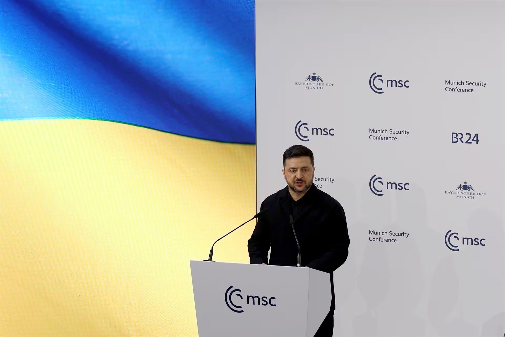 Volodimir Zelensky agradeció públicamente la ayuda militar recibida por su país (Europa Press)