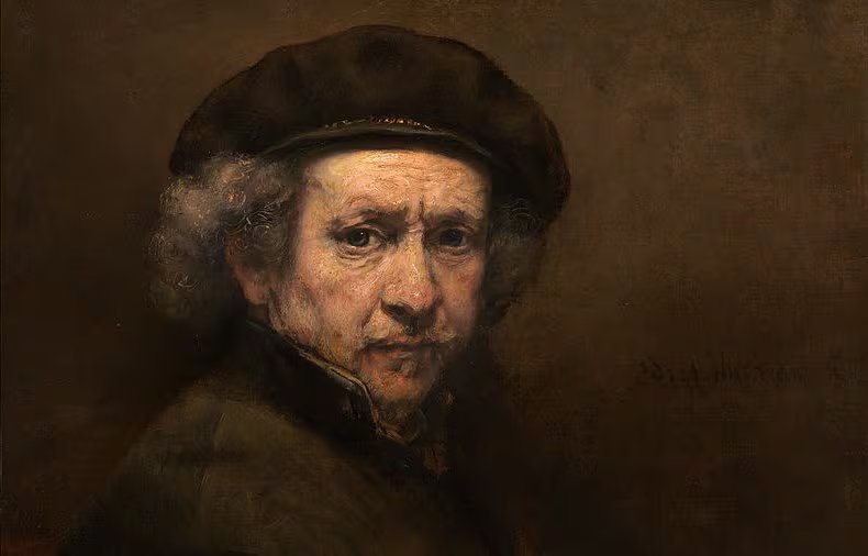 rembrandt, según él mismo. Autorretrato de 1659.
