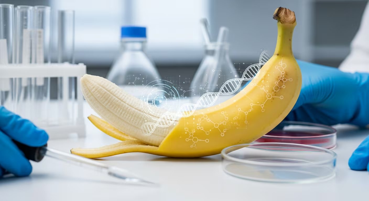 La estrategia combina cruzamientos genéticos y análisis molecular para crear bananas resistentes y frenar la propagación del hongo Fusarium (Imagen Ilustrativa Infobae)