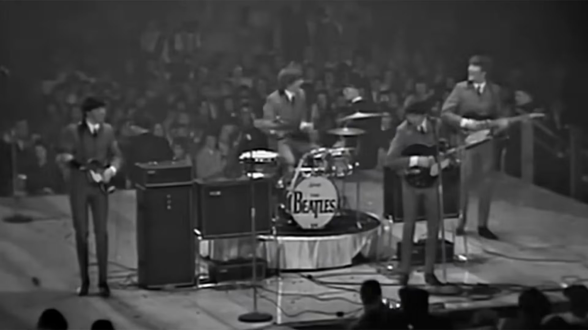 Primer concierto de Los Beatles en Estados Unidos, el 11 de febrero de 1964 (Captura de video)
