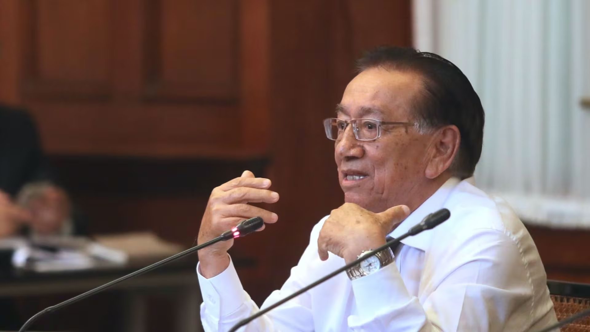 José María Balcázar, del grupo de izquierda Perú Libre, es otro de los aspirantes a reemplazar a José Jerí. (Andina)