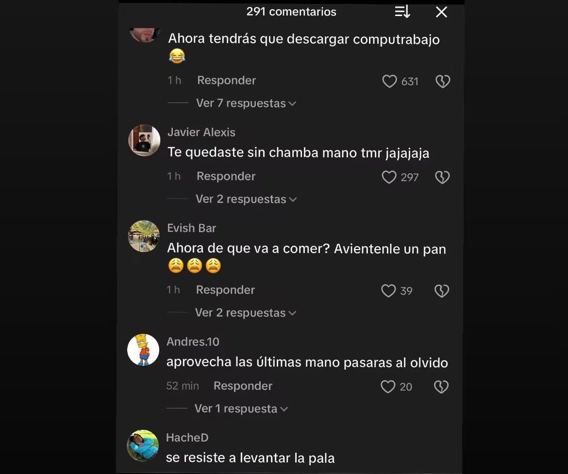 Usuarios de redes sociales comparten comentarios burlones dirigidos a Martín Palacios, imitador del presidente José Jerí, tras la destitución que lo deja 