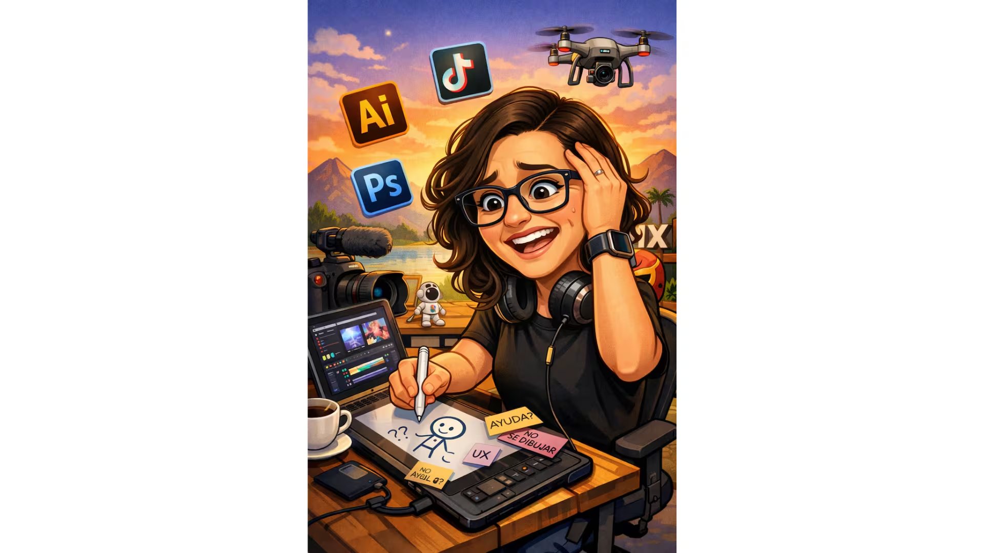 La tendencia invita a pedirle al asistente de IA un retrato personalizado basado en las conversaciones previas. (ChatGPT)