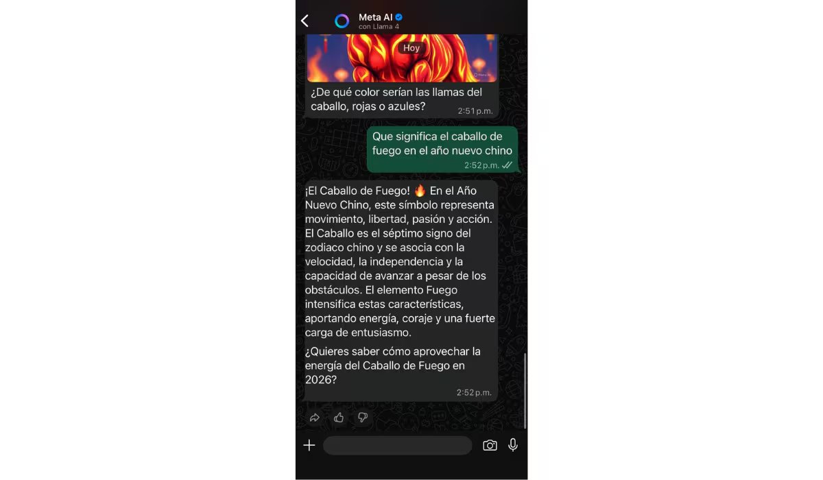 WhatsApp ofrece la opción de actualizar la imagen de perfil y los estados con motivos festivos, reflejando el espíritu del Año Nuevo Chino en la plataforma. (WhatsApp)