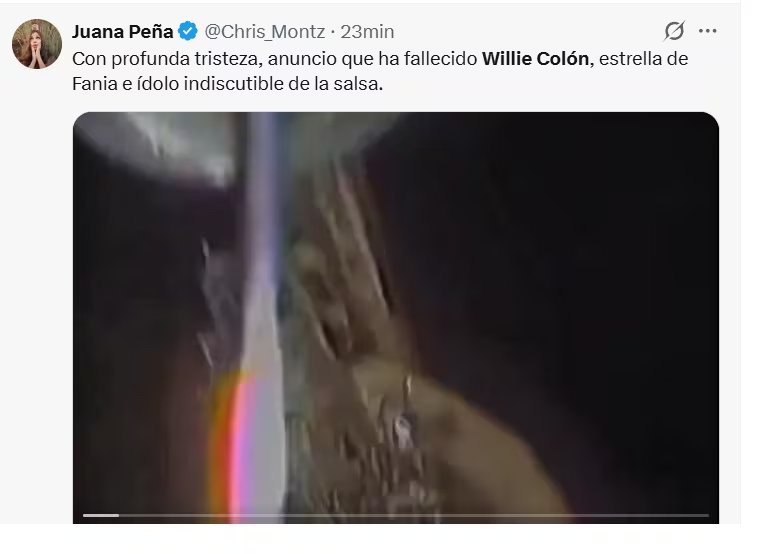 Fans peruanos se despiden a la leyenda de la salsa, Willie Colón. X