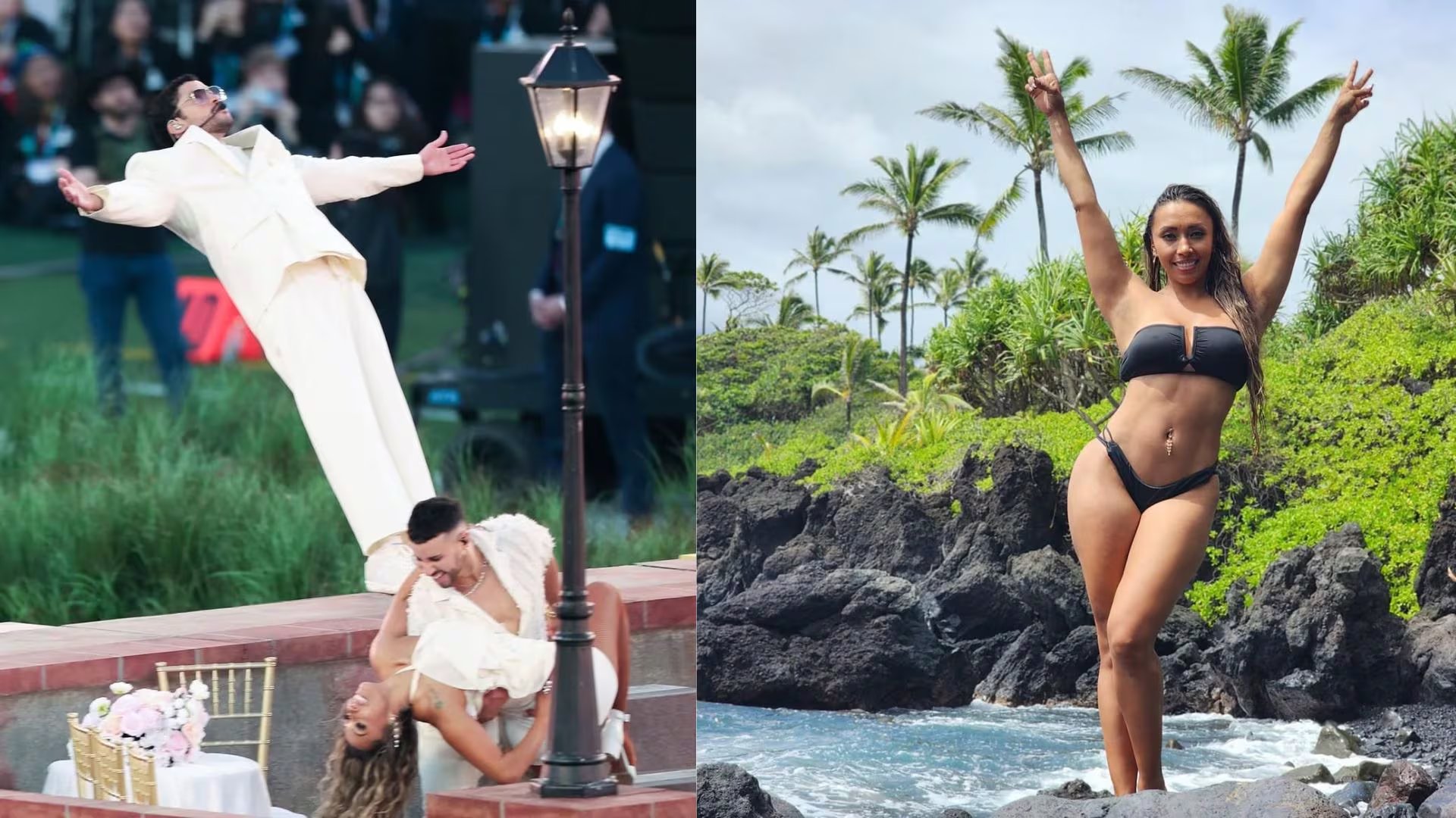 La bogotana participó en el cuerpo de baile del show de medio tiempo, representando la diversidad latinoamericana. - crédito @mdiazdance/Instagram