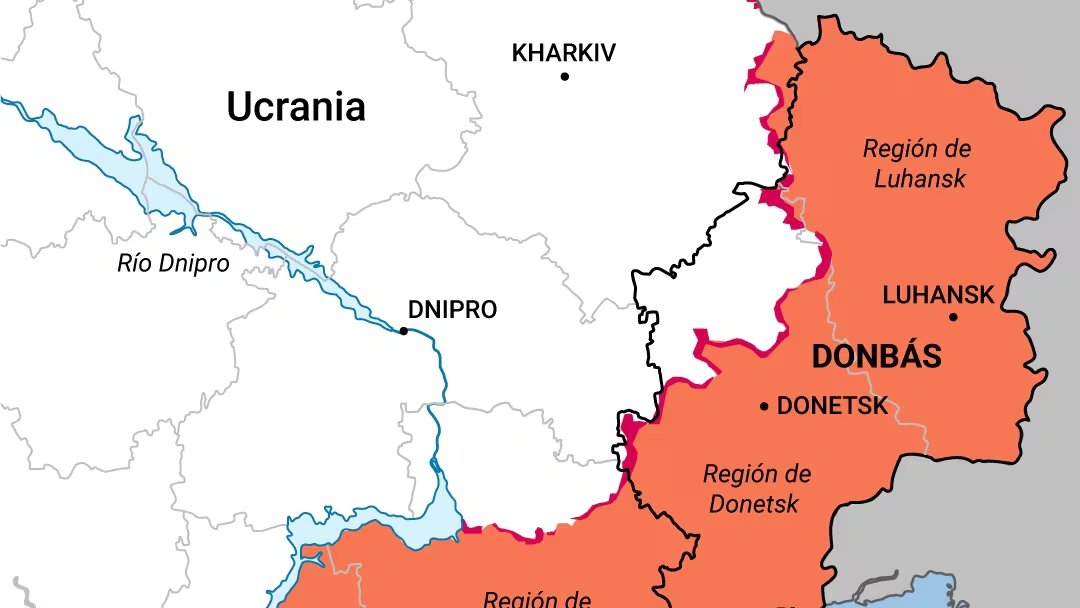 La ocupación Rusia al sureste de Ucrania (Diseño Infobae)