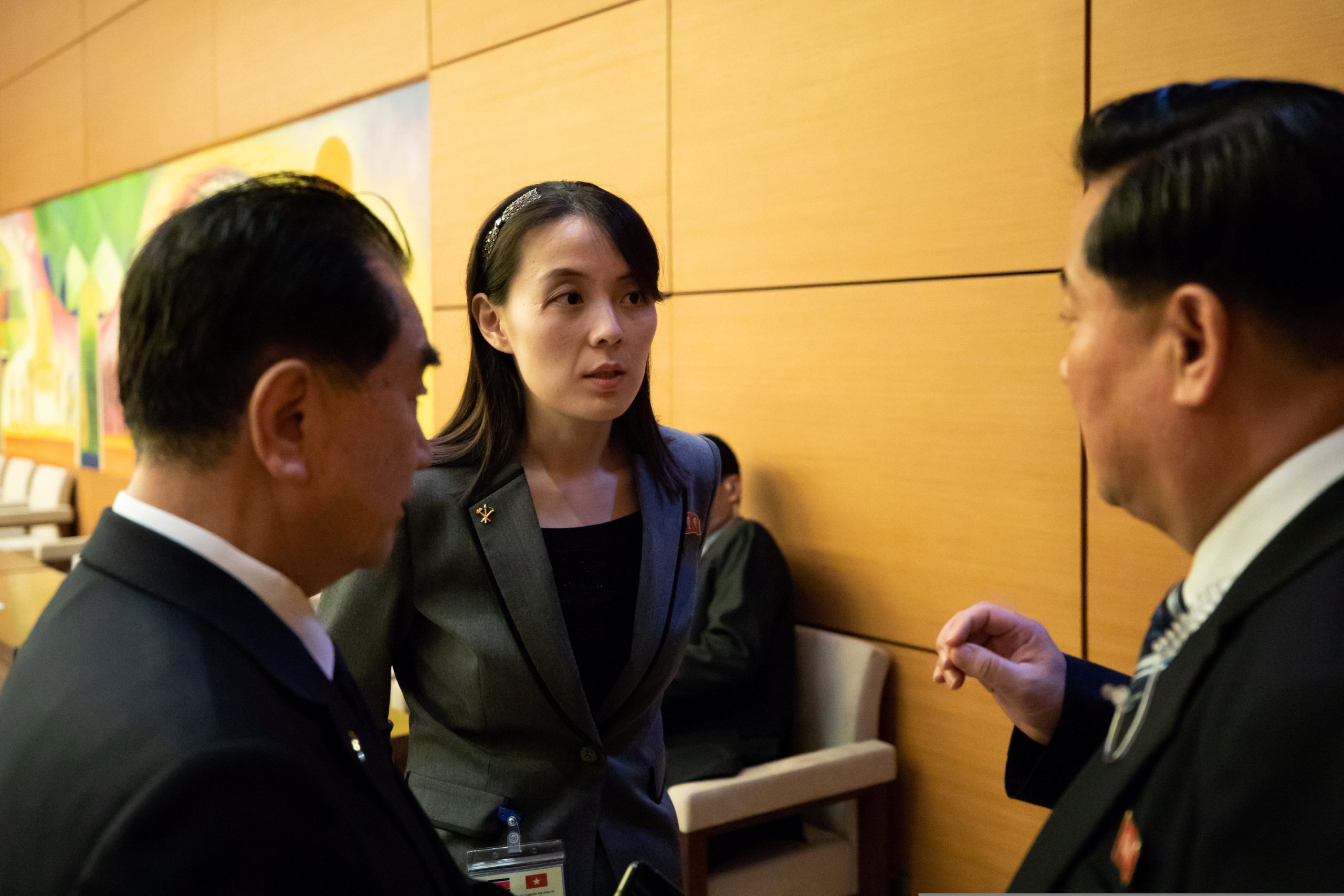 Kim Yo Jong durante una reunión bilateral en la Asamblea Nacional de Hanói, Vietnam, marzo de 2019. Veterana de las cumbres entre Kim Jong Un y Trump, es una dirigente considerada 