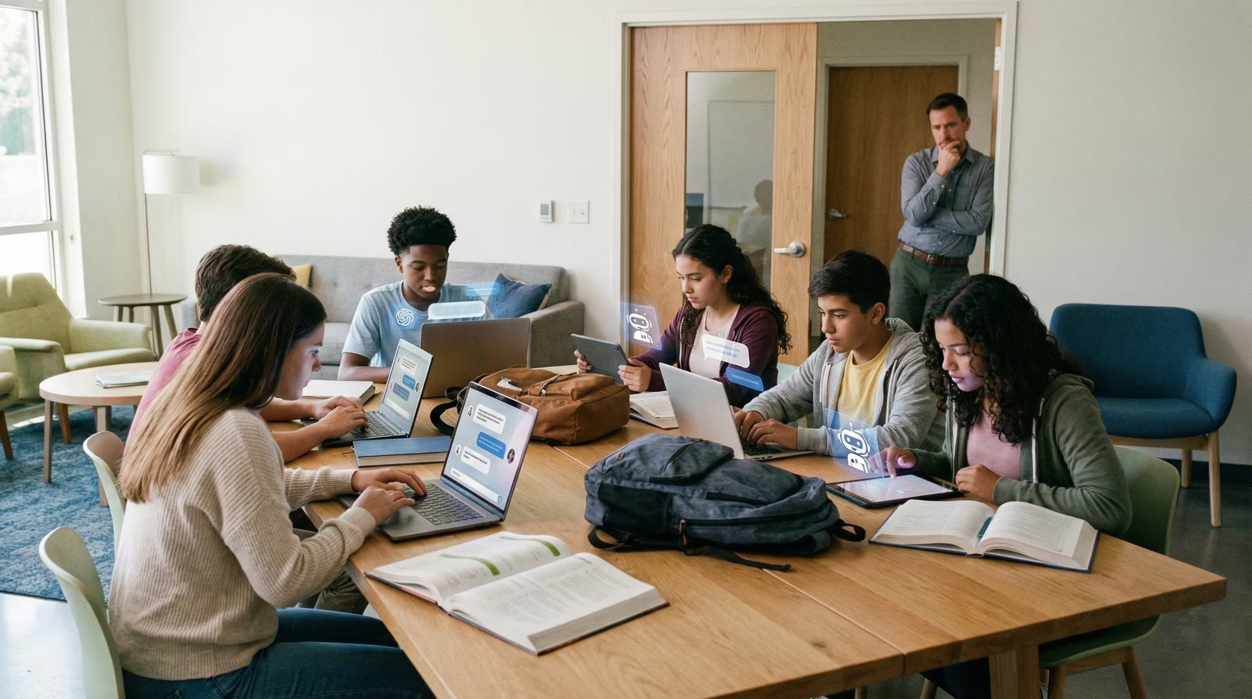 El 59% de los adolescentes considera común el uso de chatbots para copiar en la escuela, según el informe del Pew Research Center
(Imagen Ilustrativa Infobae)