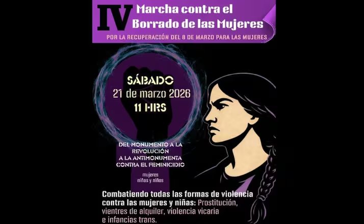 El movimiento contra el “borrado de mujeres” tiene una fuerza y representación importante en México. (Facebook)