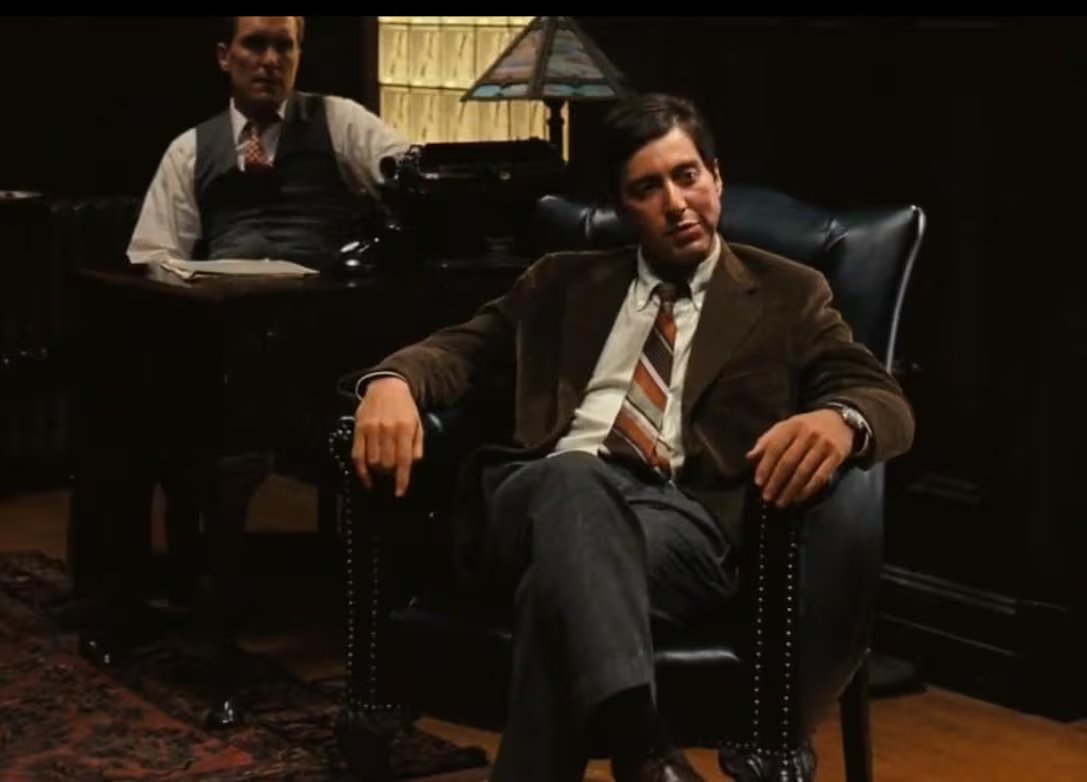 Al Pacino Y Robert Duvall. Michael Corleone y Tom Hagen, el consigliere de la familia (Paramount)