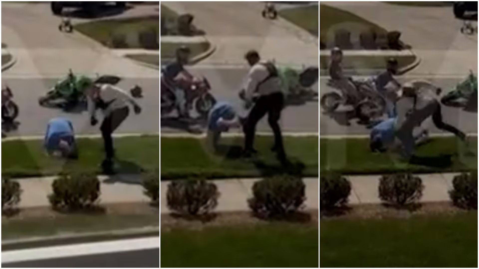 El incidente entre Ritchson y su vecino quedó registrado en video, donde aparecen los hijos menores del actor como testigos. (Captura TMZ)