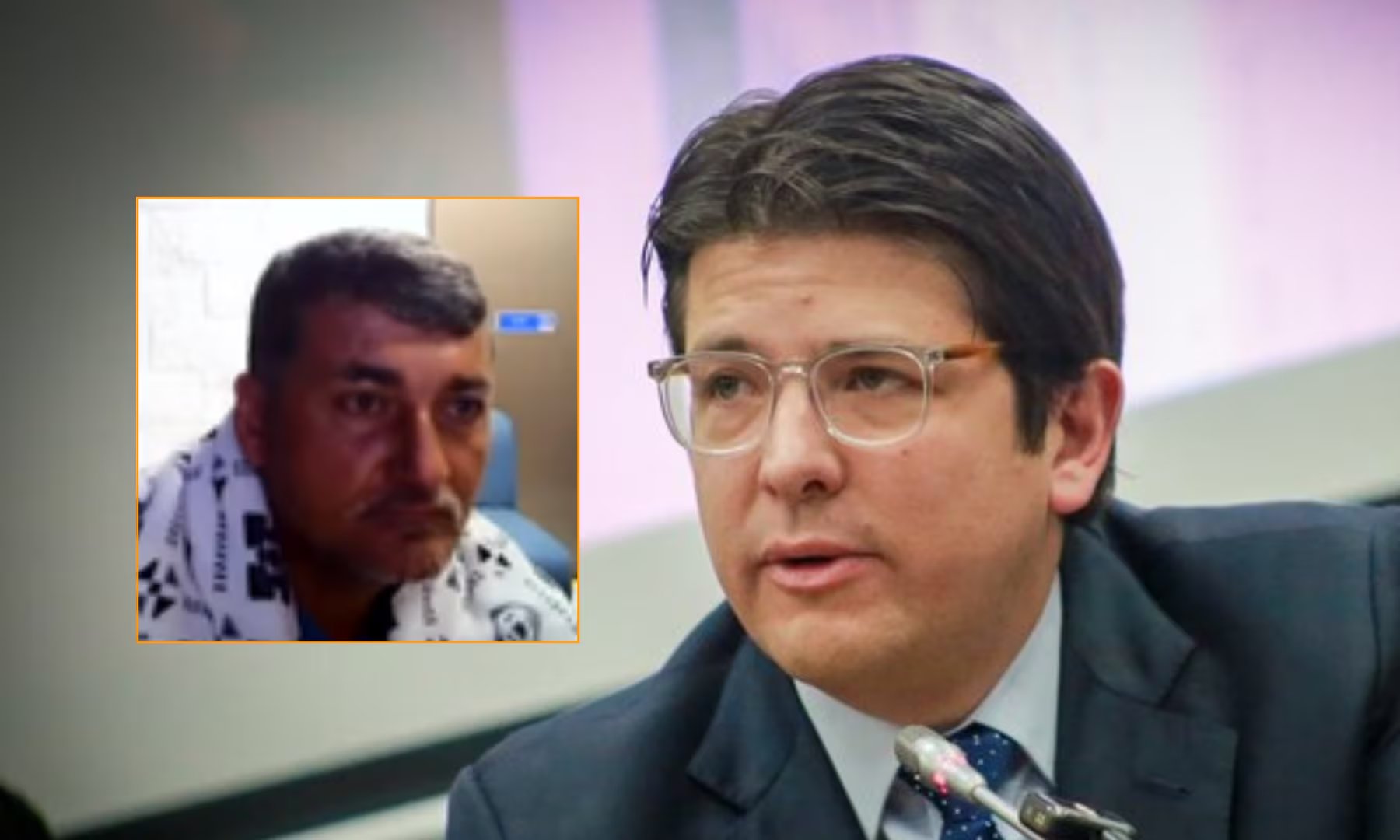 Simeón Pérez Marroquín fue imputado con cargos por los delitos de homicidio agravado, concierto para delinquir, uso de menores en la comisión de delitos y porte ilegal de armas de fuego por el atentado contra Miguel Uribe Turbay - crédito Captura de pantalla de audiencia y @SenadoGovCo/X