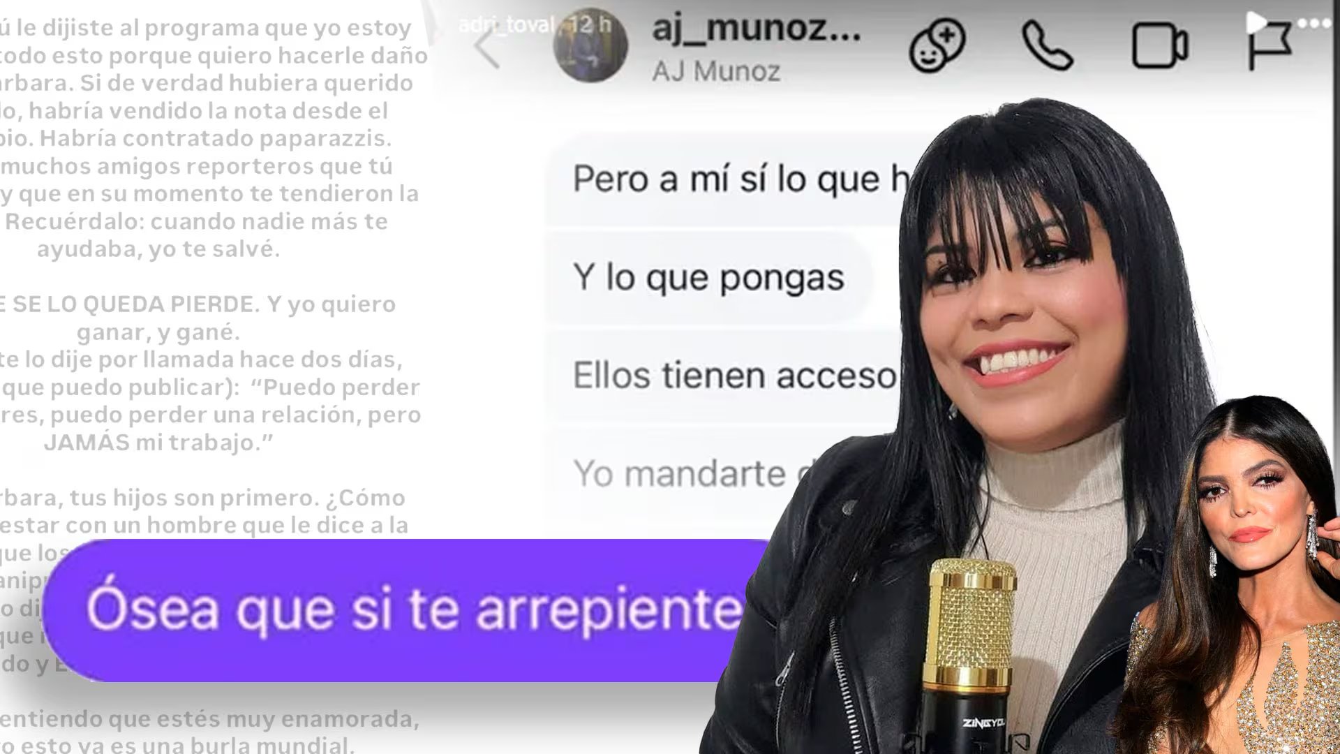 La polémica por presunta infidelidad de Ana Bárbara y Ángel Muñoz se reavivó tras la difusión de supuestas conversaciones privadas en redes sociales. - ( (Jovani Pérez/ Infobae)