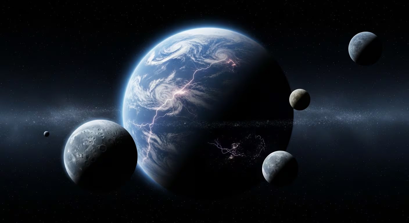 El exoplaneta L 98-59 d posee un océano global de magma que almacena azufre y libera gases sulfurosos durante miles de millones de años (Imagen Ilustrativa Infobae)