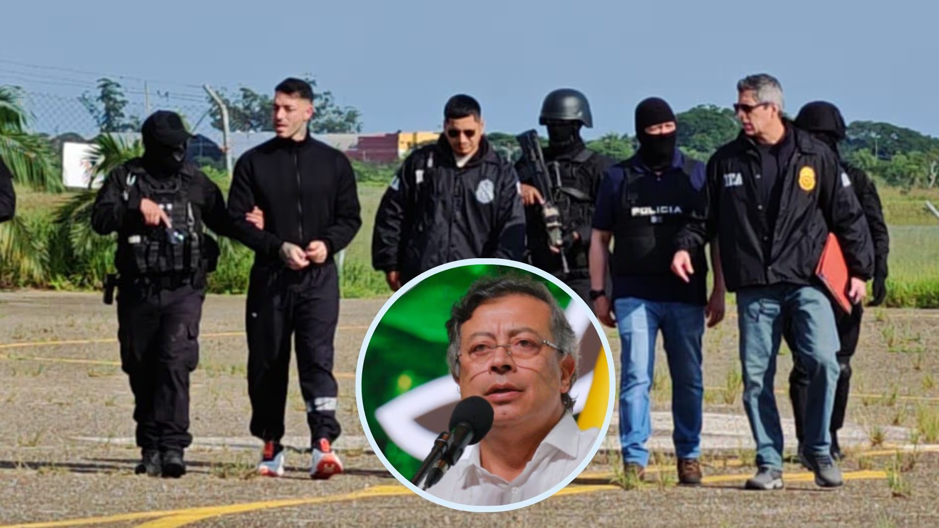 Marset hasta se hizo pasar por deportista para darle rienda suelta a una de sus mayores pasiones: su amor por el por el fútbol - créditos @gustavopetrourrego/IG | @senad_paraguay/X