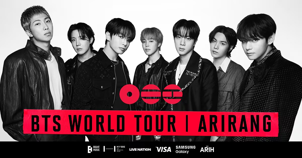 Bogotá es una de las ciudades incluidas en el tramo latinoamericano del tour de BTS. - Crédito Maya Sarin/BTS WORLD TOUR 'ARIRANG' 2026